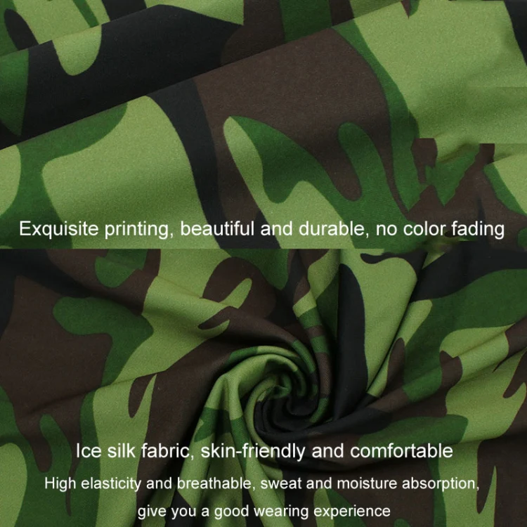 Breathable Sunscreen Silk Scarf Outdoor Fishing Neck Sleeve Cycling Mask Sports Headgear, Size: Average(Camouflage Red) - Image 6