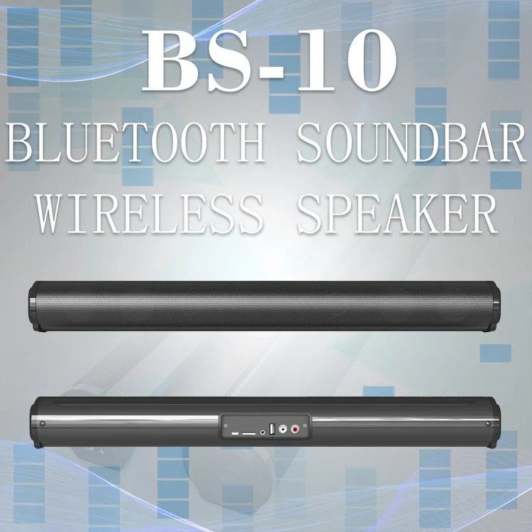 BS-10 Bluetooth 5.0 Speaker TV Soundbar with Remote Control(Black) - Image 2