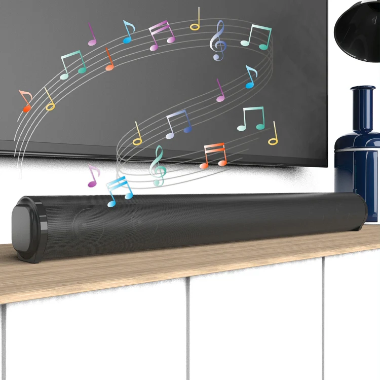 BS-10 Bluetooth 5.0 Speaker TV Soundbar with Remote Control(Black) - Image 8