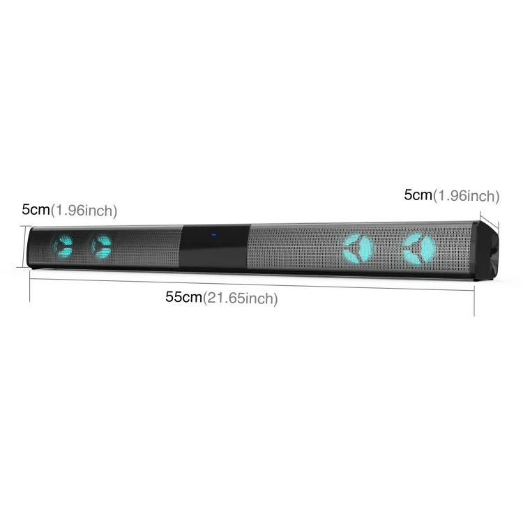 BS-28E RGB Colorful Atmosphere Light Bluetooth Speaker - Image 2