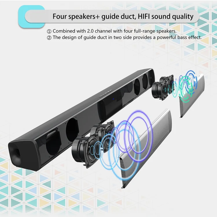 BS-28E RGB Colorful Atmosphere Light Bluetooth Speaker - Image 4