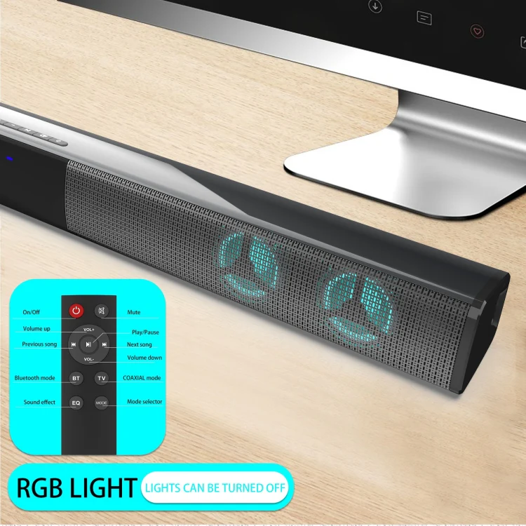 BS-28E RGB Colorful Atmosphere Light Bluetooth Speaker - Image 6
