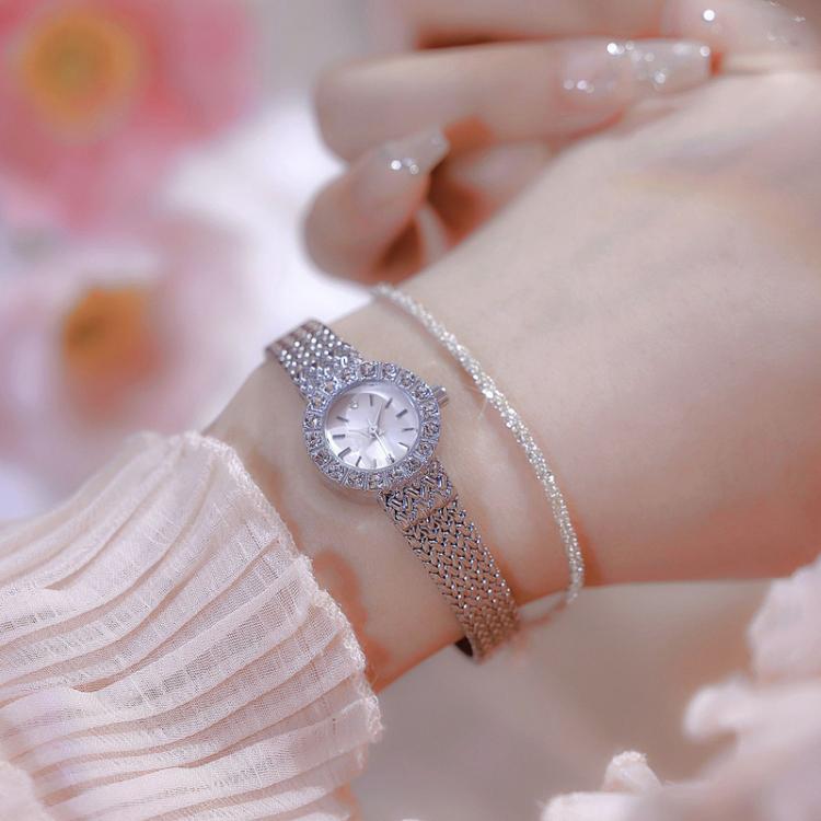 BS Bee Sister Elegant Quartz Watch Light Luxury Temperament Antique Women Watch Holiday Gift(Gold White) - Image 2
