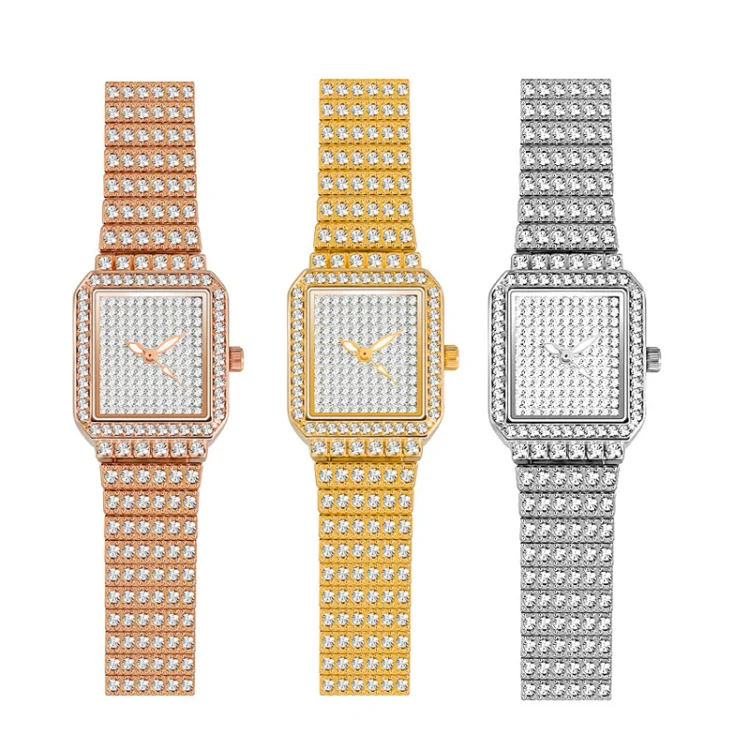 BS Bee Sister F0510B Ladies Diamond Watch Jewelry Chain Watch(Silver) - Image 2