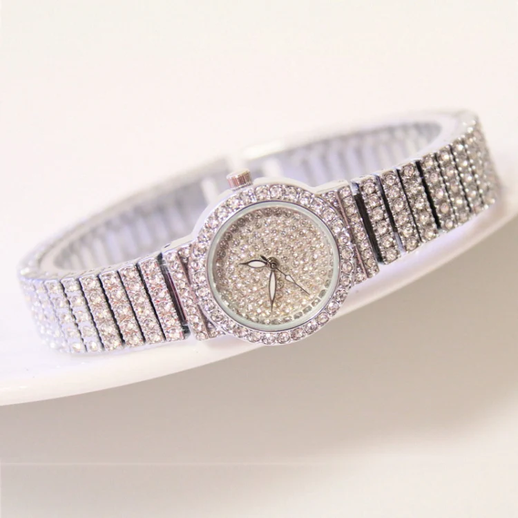 BS Bee Sister FA1101 Women Chain Watch Starry Diamonds Wrist watch(Rose Gold Diamonds Surface) - Image 4