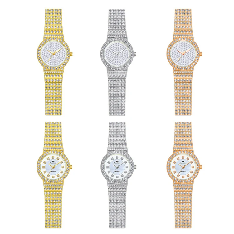 BS Bee Sister FA1101 Women Chain Watch Starry Diamonds Wrist watch(Rose Gold Scale Surface) - Image 2