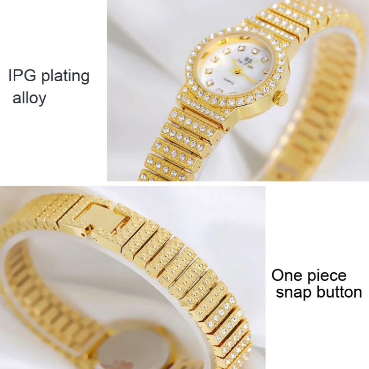 BS Bee Sister FA1101 Women Chain Watch Starry Diamonds Wrist watch(Rose Gold Scale Surface) - Image 3
