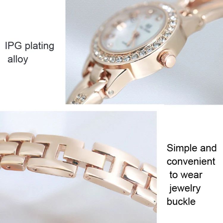 BS Bee Sister FA1531 Butterfly Cross Full Diamond Ladies Watch Bracelet Watches(Silver) - Image 4