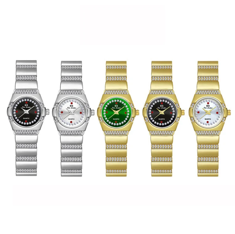 BS Bee Sister FA1647 Classic Ladies Watch Diamond Wrist Watch(Golden White) - Image 2
