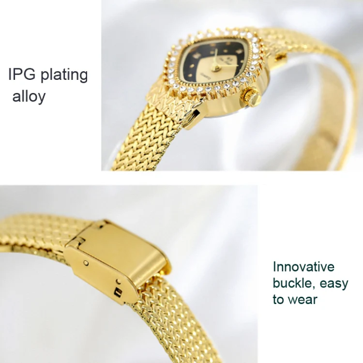 BS Bee Sister FA1659 Chain Watch Wheat Ear Watch Simple Temperament Ladies Watch(Rose Gold) - Image 4