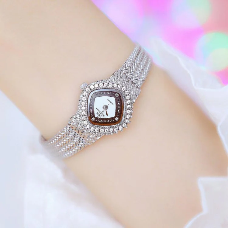 BS Bee Sister FA1659 Chain Watch Wheat Ear Watch Simple Temperament Ladies Watch(Silver) - Image 2
