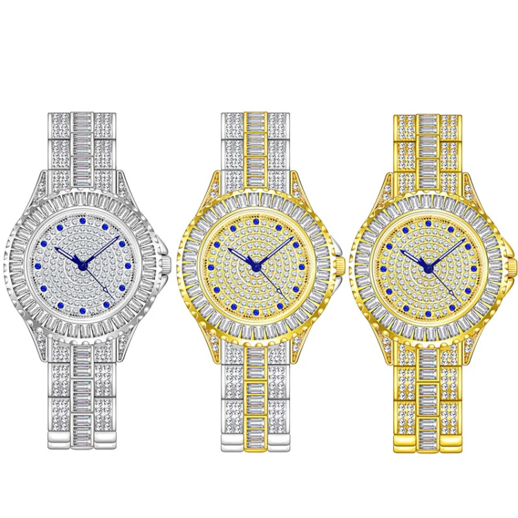 BS Bee Sister FA1686 Diamond Inlaid Ladies Watch Jewelry Chain Watch(Gold) - Image 2
