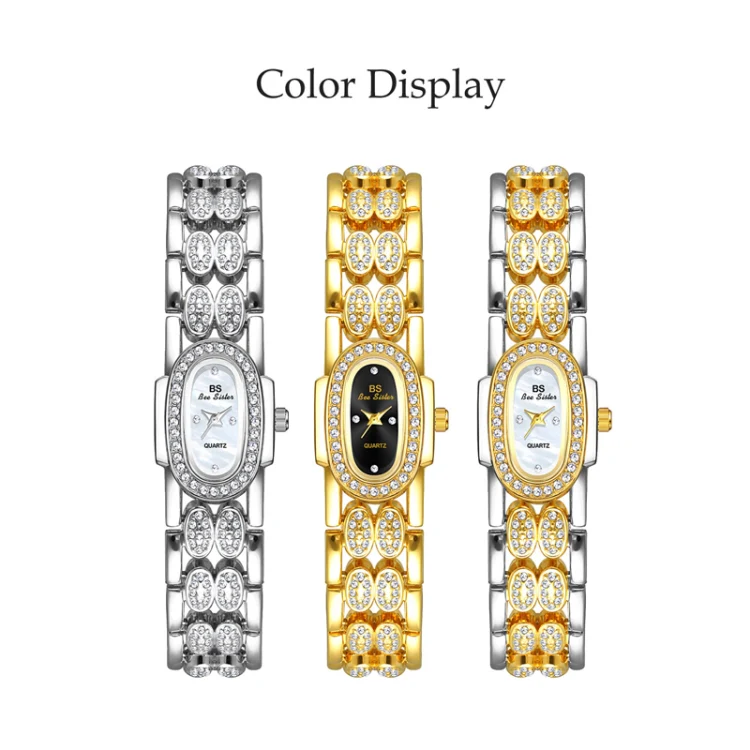 BS Bee Sister Stainless Steel Ladies Bracelet Watch Diamond Wristwatch(Classic Silver) - Image 6