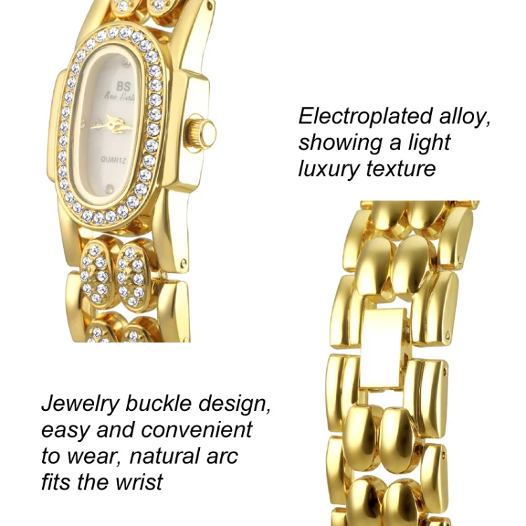 BS Bee Sister Stainless Steel Ladies Bracelet Watch Diamond Wristwatch(Classic Silver) - Image 7