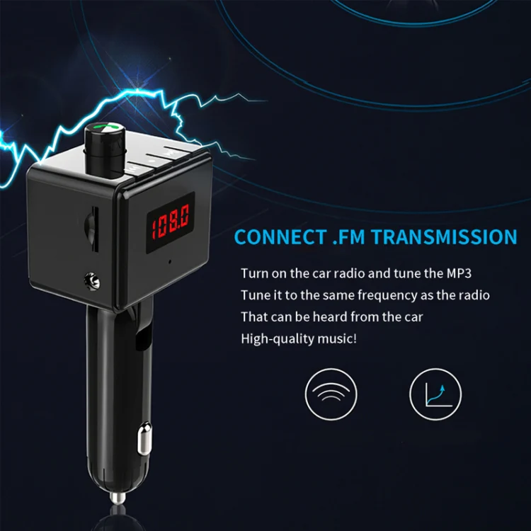 BS6 Wireless Car Bluetooth Aux Interface MP3 Player Swivel USB Port Charger - Image 6