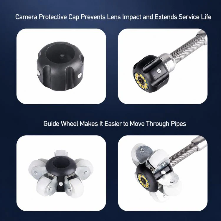 BS70F Industrial Pipeline Endoscope Sewer Pipe Wall Inspection Detector Waterproof HD Camera, Length: 30m - Image 4