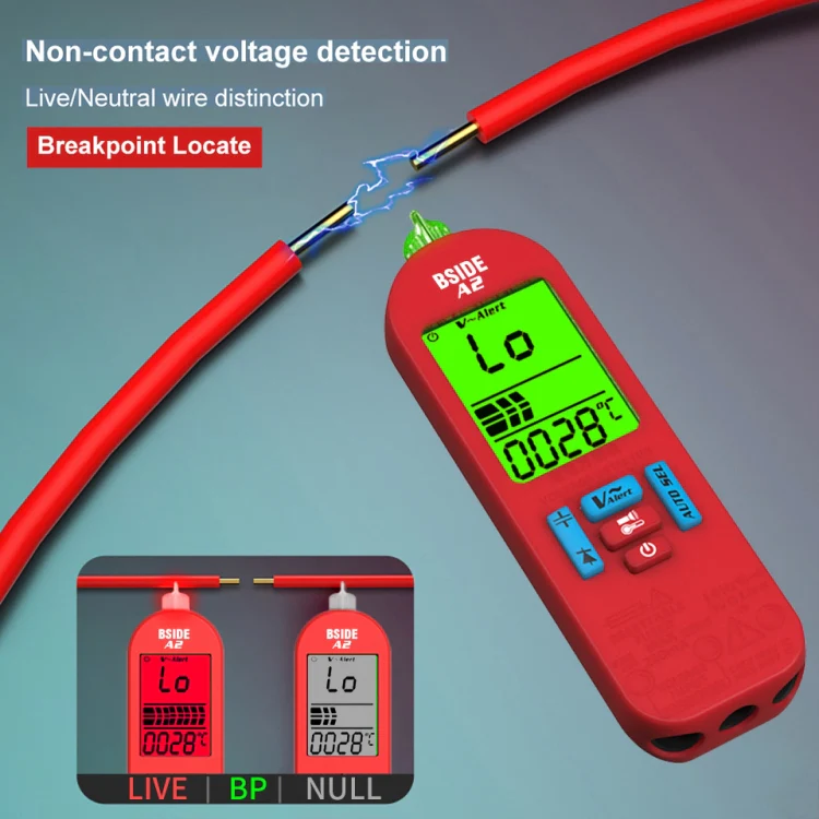 BSIDE A2 Charging Model Mini Digital Auto-Ranging Pencil Multimeter, Specification: Standard - Image 8