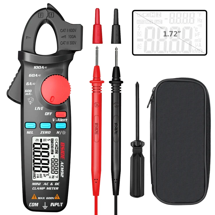 BSIDE ACM92 Digital Clamp Multimeter Current And Voltage Tester - Image 2