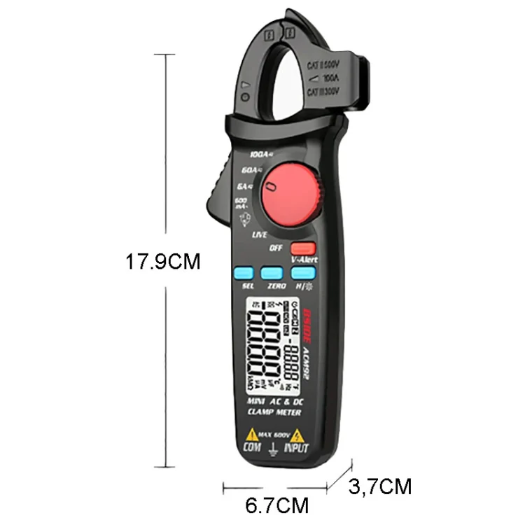 BSIDE ACM92 Digital Clamp Multimeter Current And Voltage Tester - Image 3
