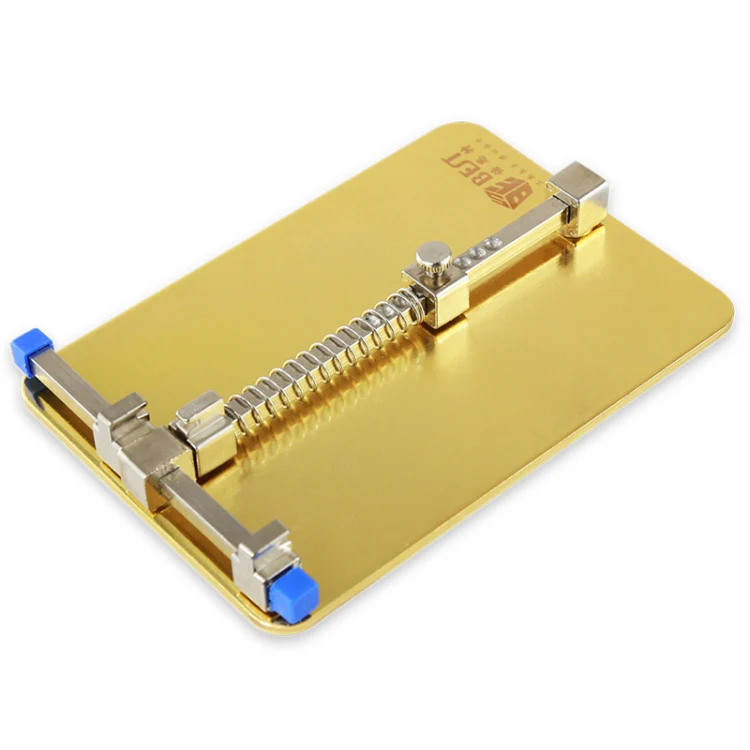 BST- 001C Stainless Steel Circuit Board soldering desoldering PCB Repair Holder Fixtures Cell Phone Repair Tool(Gold) - Image 2