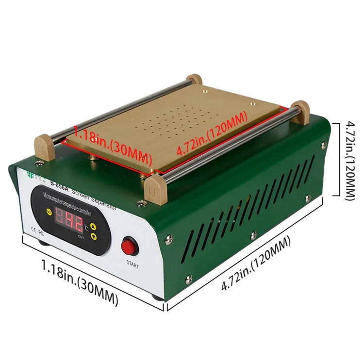 BST-B-856A AC 220V Electrical Vacuum Pump LCD Screen Separator, UK Plug - Image 2