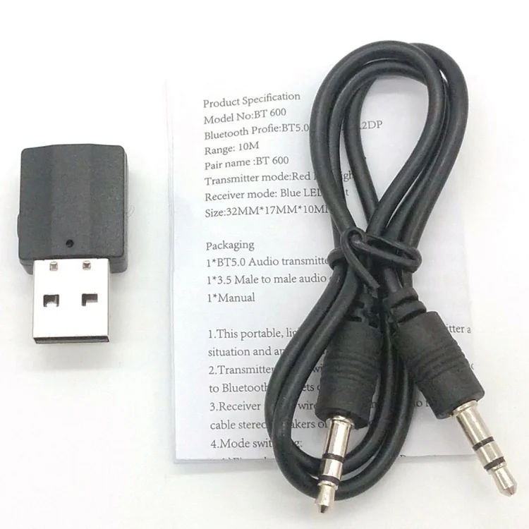 BT600 USB Wireless Audio 2 in 1 Bluetooth 5.0 Receiver & Transmitter Adapter - Image 6