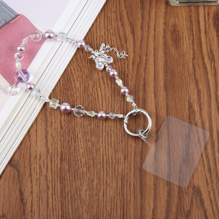 Bubble Bead Tassel Phone Lanyard(Purple)