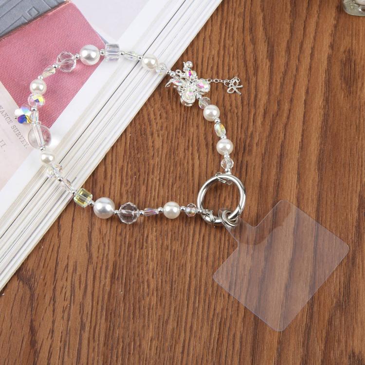 Bubble Bead Tassel Phone Lanyard(Silver)