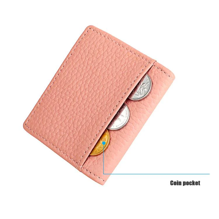 Buckle Storage Top-grain Cowhide Coin Purse(Gold) - Image 6