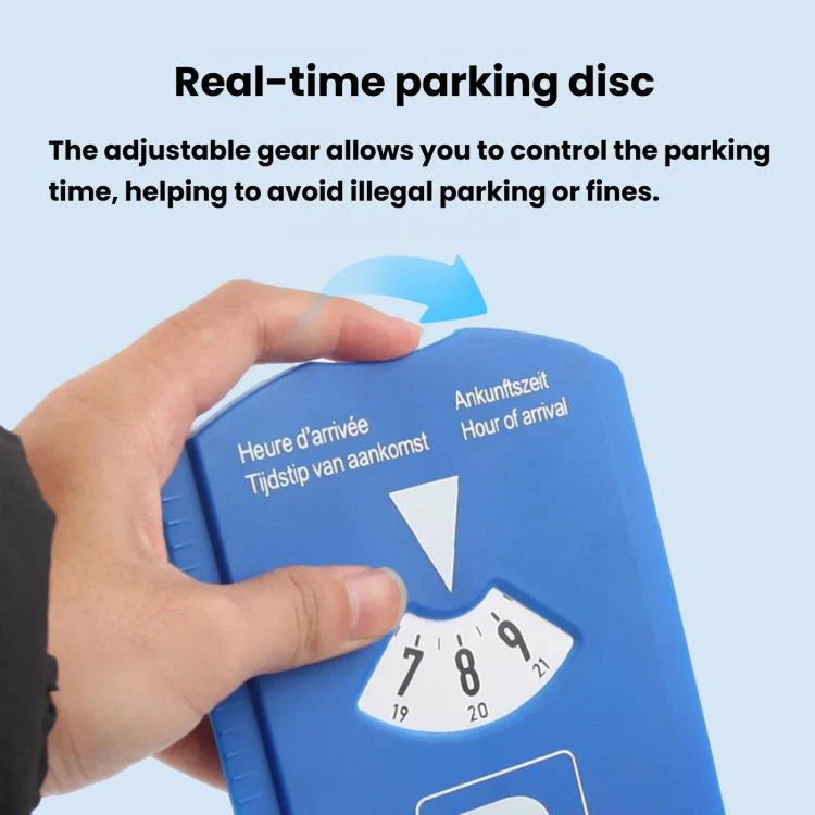 BY-1865 European Car Temporary Parking Sign Snow Shovel Multifunctional Parking Timer, Style: 1 Coin + Tread Scale - Image 2