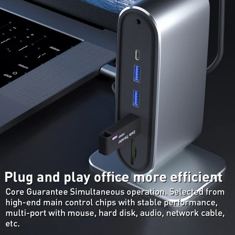 BYL-2201 12 in 1 USB-C / Type-C HUB Adapter - Image 4