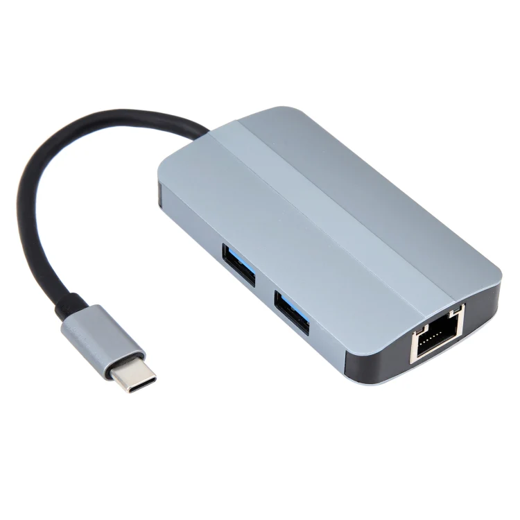 BYL-2203 6 in 1 USB-C / Type-C to USB Multifunctional Docking Station HUB Adapter - Image 2