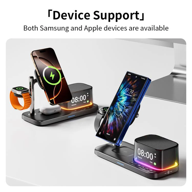 C09 Plus 5 in 1 Magnetic Wireless Charger(Black) - Image 3