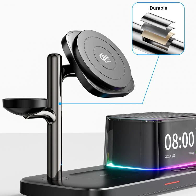 C09 Plus 5 in 1 Magnetic Wireless Charger(Black) - Image 5