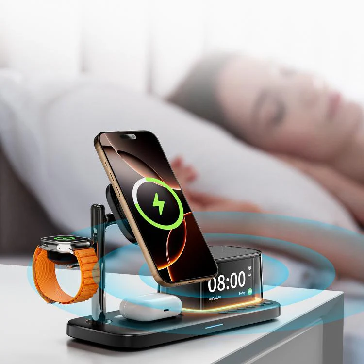 C09 Plus 5 in 1 Magnetic Wireless Charger(Black) - Image 8
