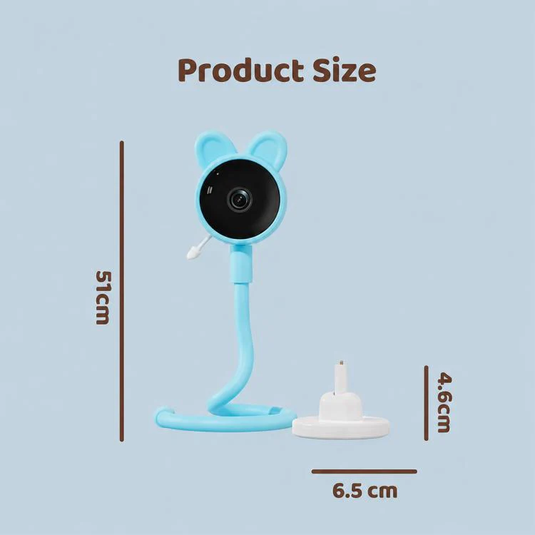 C11 2MP Wireless Wi-Fi Baby Monitor Care Camera, Plug Type:AU Plug(Blue) - Image 12