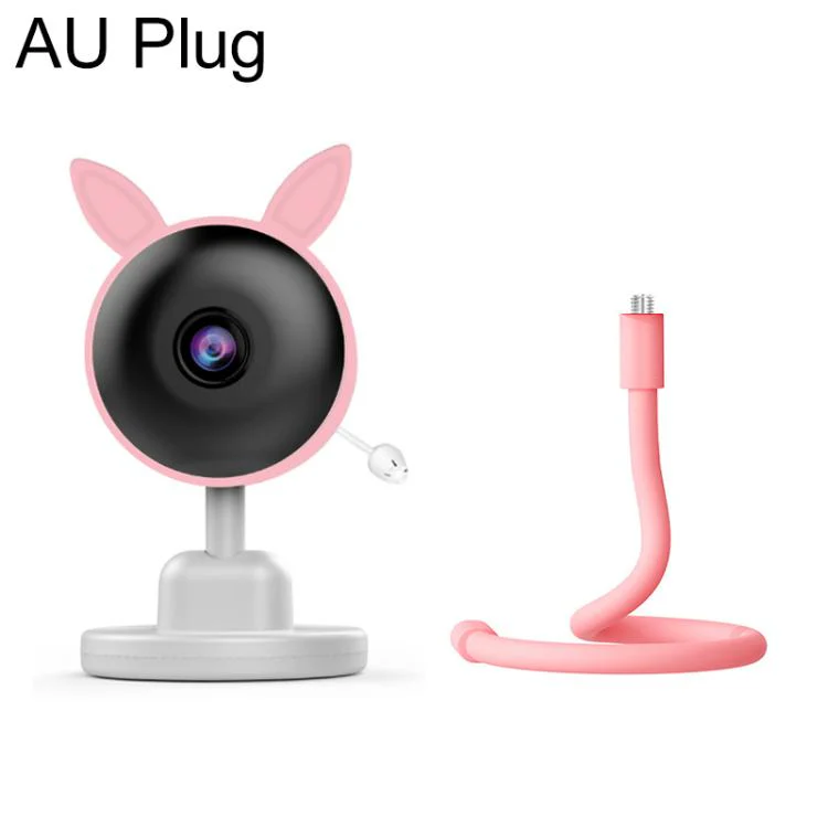 C11 2MP Wireless Wi-Fi Baby Monitor Care Camera, Plug Type:AU Plug(Pink)