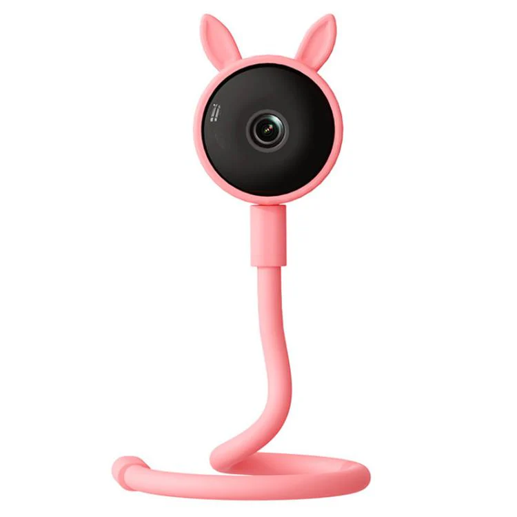 C11 2MP Wireless Wi-Fi Baby Monitor Care Camera, Plug Type:UK Plug(Pink) - Image 2