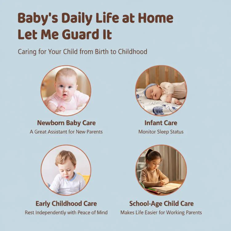 C11 2MP Wireless Wi-Fi Baby Monitor Care Camera, Plug Type:UK Plug(Yellow) - Image 5