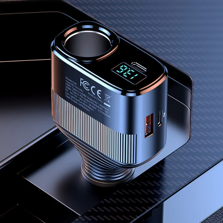 C26 4 in 1 PD45W Type-Cx2+USB Car Cigarette Lighter Fast Charging Charger - Image 2