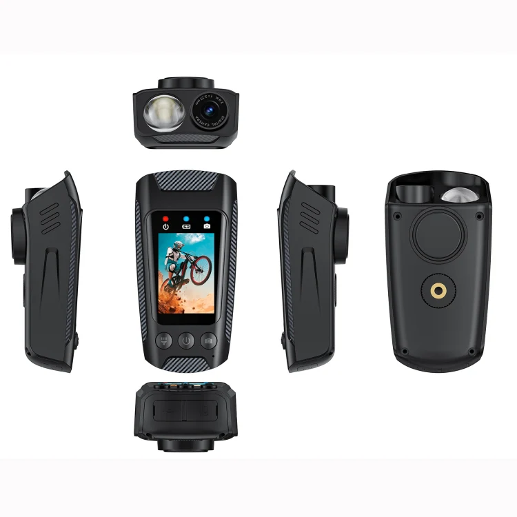C3 Pro 2 inch IPS Color Screen IPX5 Waterproof Video Recording Lighting Cycling Camera(Black) - Image 2