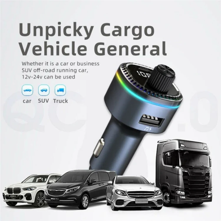 C58 Car MP3 Music Player Type-C + USB Car Charger Bluetooth Adapter FM Transmitter - Image 6