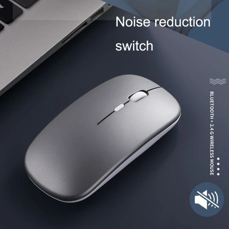 C7002 2400DPI 4 Keys Colorful Luminous Wireless Mouse, Color: Dual-modes White - Image 6