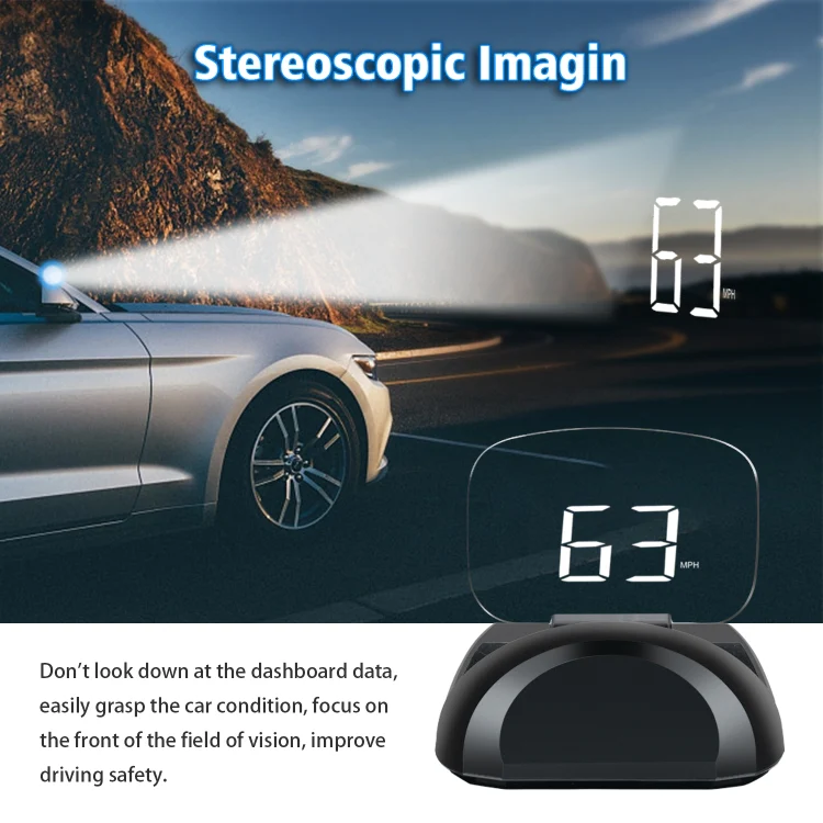 C700S OBD2 + GPS Mode Car HUD Head-up Display Fault Alarm - Image 10