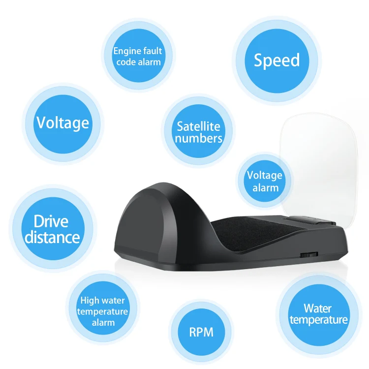 C700S OBD2 + GPS Mode Car HUD Head-up Display Fault Alarm - Image 11