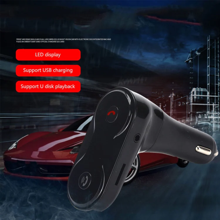 C8 Car Wireless FM Transmitter Modulator Bluetooth Charger Kit AUX Hands Free Mini MP3 Music Player - Image 5