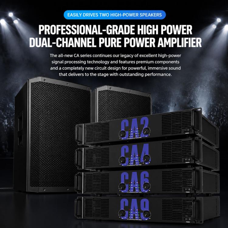 CA20 2800W Stage Dual-Channel Pure Audio Power Amplifier(EU Plug) - Image 3