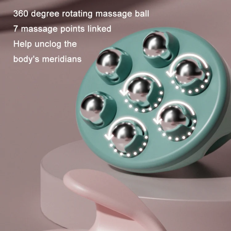 Calf Muscle Relaxation Abdominal Ball Meridian Massager, Color: Orange Magnetic Ball OPP - Image 3