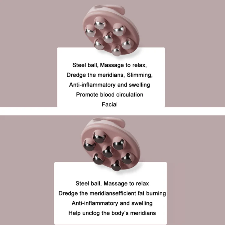 Calf Muscle Relaxation Abdominal Ball Meridian Massager, Color: Orange Magnetic Ball OPP - Image 5