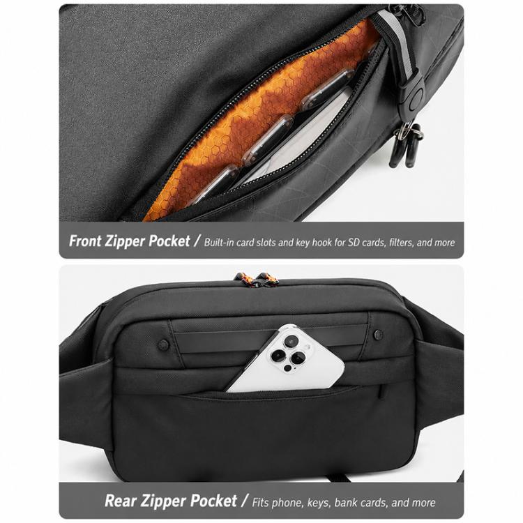Camera Sling Chest Bag Multifunction Photography Shoulder Bag, Size:30 x 9.5 x 17cm(Black) - Image 8